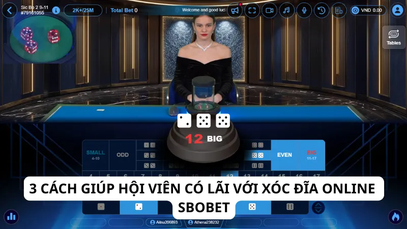 3 cách giúp hội viên có lãi với xóc đĩa online Sbobet